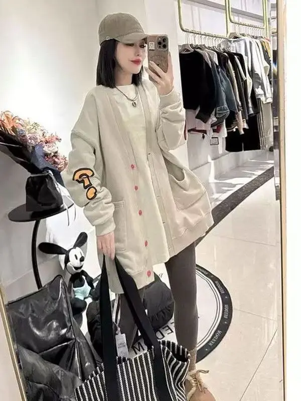 حجم كبير 300 Pou الأمريكية الرجعية المطبوعة البيسبول Jaet المرأة فضفاضة عارضة أعلى البوليستر النايلون ألياف كوزيت