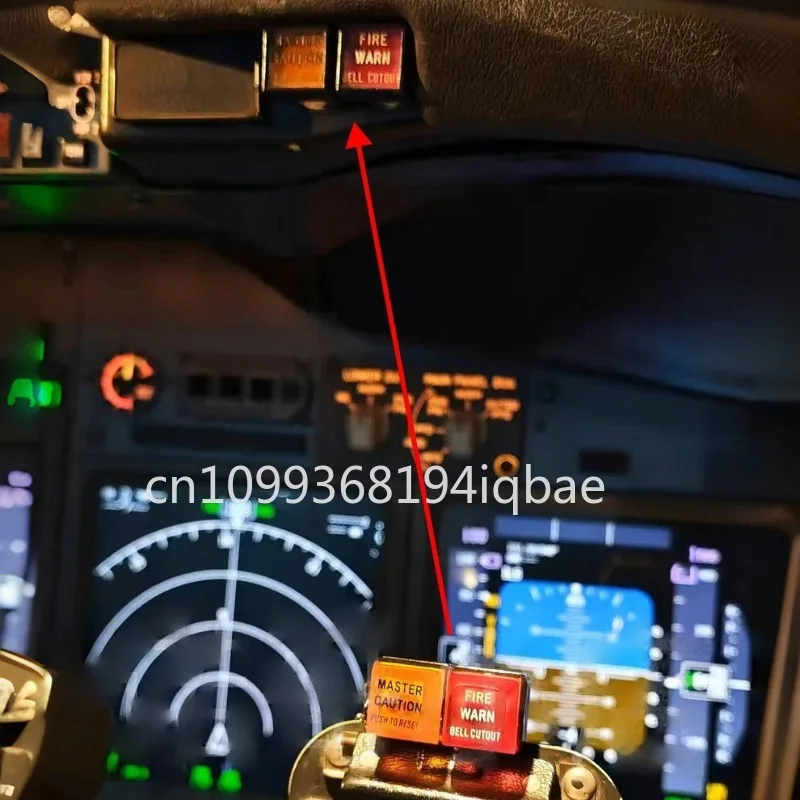 بوينغ 737NG 737-800 737MAX سلسلة مفاتيح ضوء التحذير الرئيسي