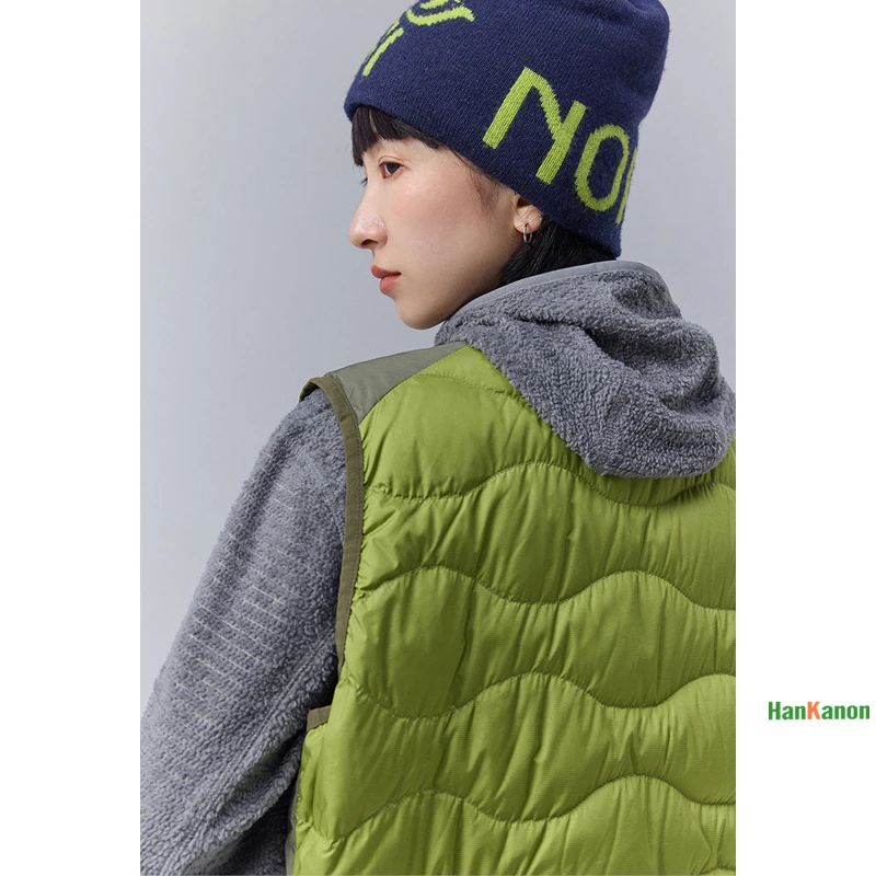 Winter New Outdoor Mountain Style Color-Blocking Lightweight Down Vest - Trendy Unisex Design for Men & Women