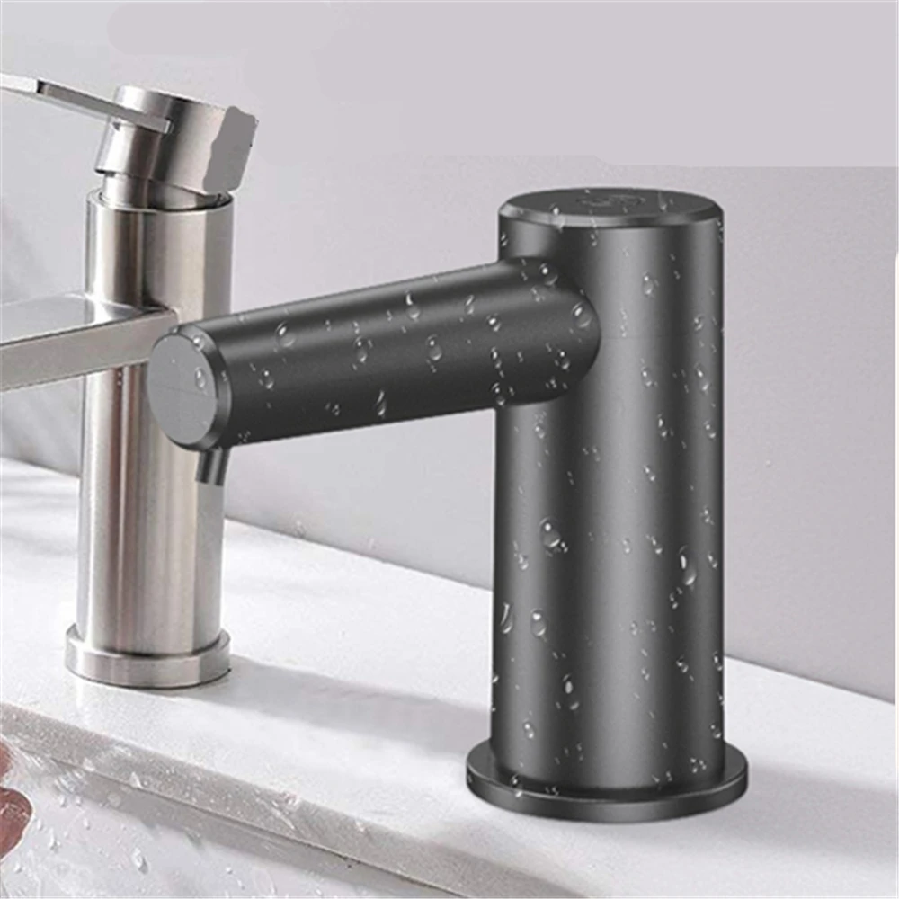 Touchless Automatic Soap Dispenser Sensor Kitchen Sink Bathroom Countertop Plug in Powered Liquid Dispenser Adjustable 2 Level