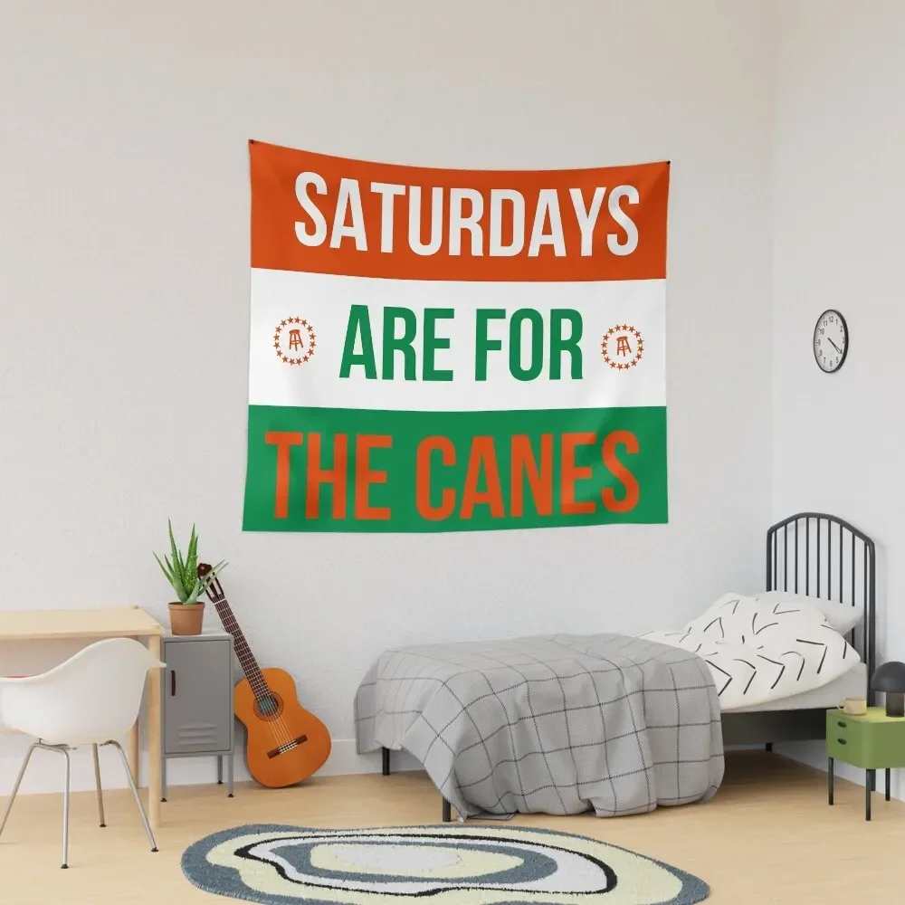 

Saturdays are for the Canes Tapestry Wallpaper Bedroom Aesthetics For Room Tapete For The Wall Tapestry