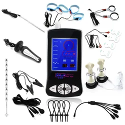 Wstrząs elektryczny zatyczka do penisa kogut Ring stymulacja Estim Electrosex elektrostymulacja analny Butt Plug Electro Sex Cockring,BDSM zabawka