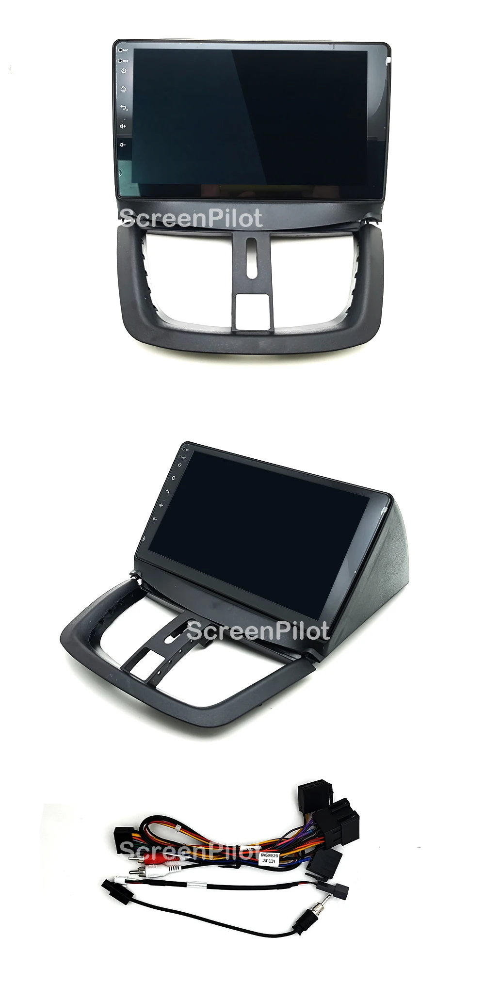 Android 16 7/9 Inch For Peugeot 206+ 207 207CC 2006 - 2015 Stereo Head Unit 2K QLED GPS Navigation Touch Screen 5G RDS 8 Core