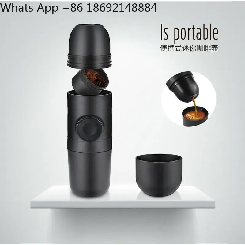 

Portable Hand-Pressed Coffee Machine for Italian Electric Espresso Cup Outdoor Coffee Maker