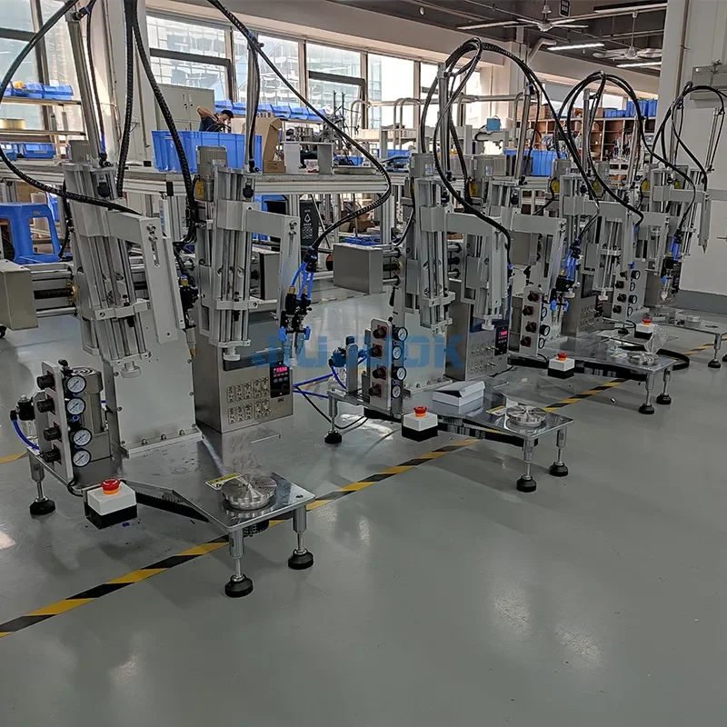 epoxy resin glue filling machine 3-18 inch large speaker automatic glue dispensing heating accurate positioning
