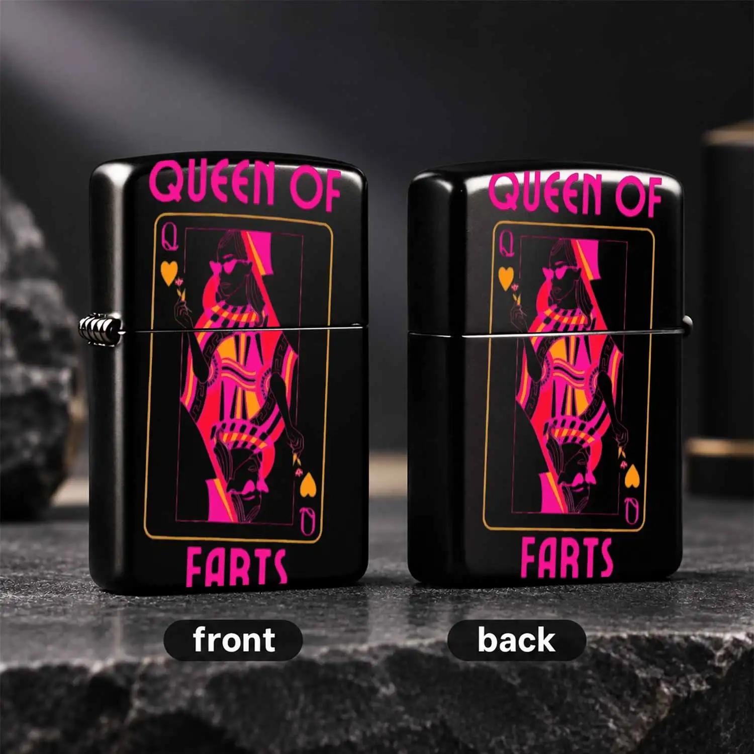 Creative Of Farts Playing Card Style Pocket Lighter, Funny Gag Gift For Friends, Chic Unique Quirky Decor Accessory For Party, Camping, Daily Casual Use, Novelty Hilarious Present For Any Scenarios A Humorous And Interesting Lighter