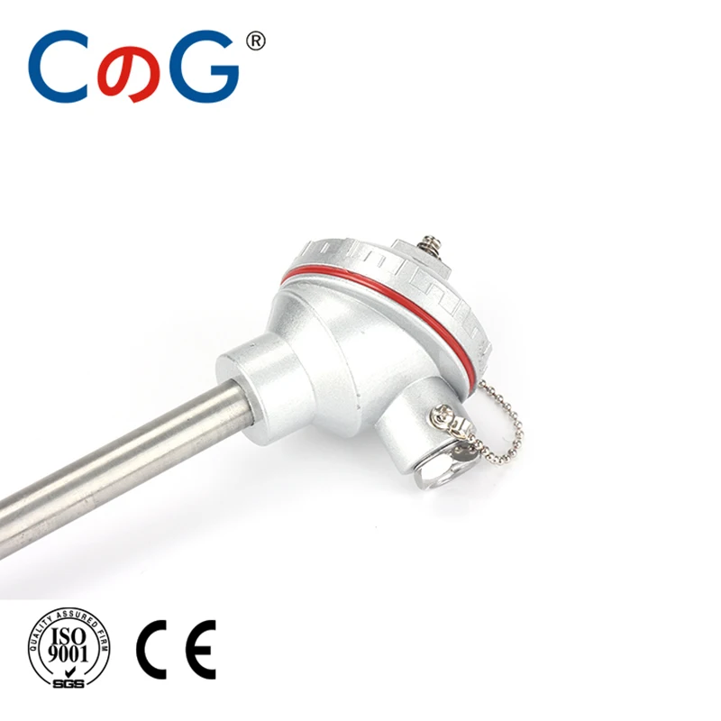 CG WRN-130 0-1300Degree Diameter 10mm High Precision K Type Probe Armor Head Assembly Thermocouple Industrial Temperature Sensor