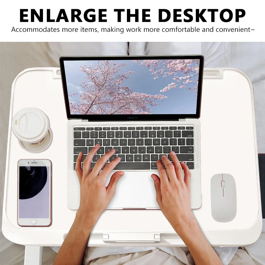 Laptop Desk Foldable Bed Table Adjustable Computer Desk Office Desk Children's Study Desk Bedroom