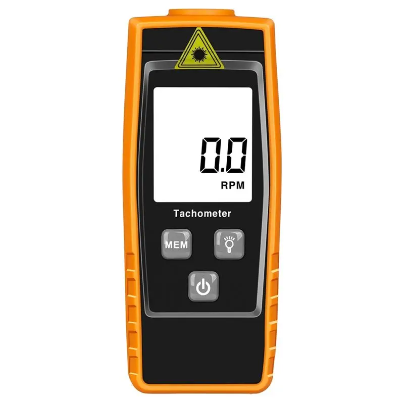 

Фотоэлектрический бесконтактный тахометр, цифровой тахометр, измеритель частоты вращения, диапазон измерений 2,5-99999 об/мин, ЖК-дисплей