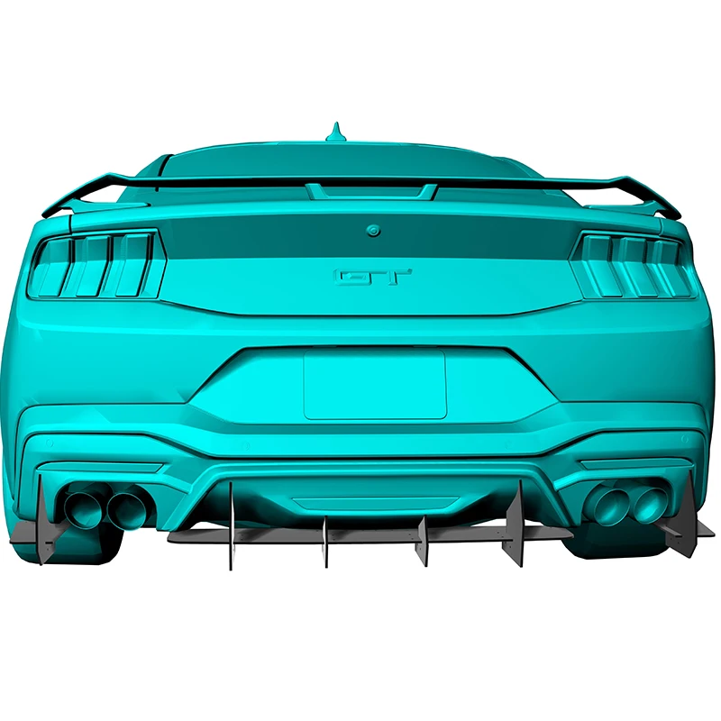 

Use For Ford Mustang 2024 2025 Year Rear Diffuser Bumper Lips Spoiler Splitter Body Kit Accessories