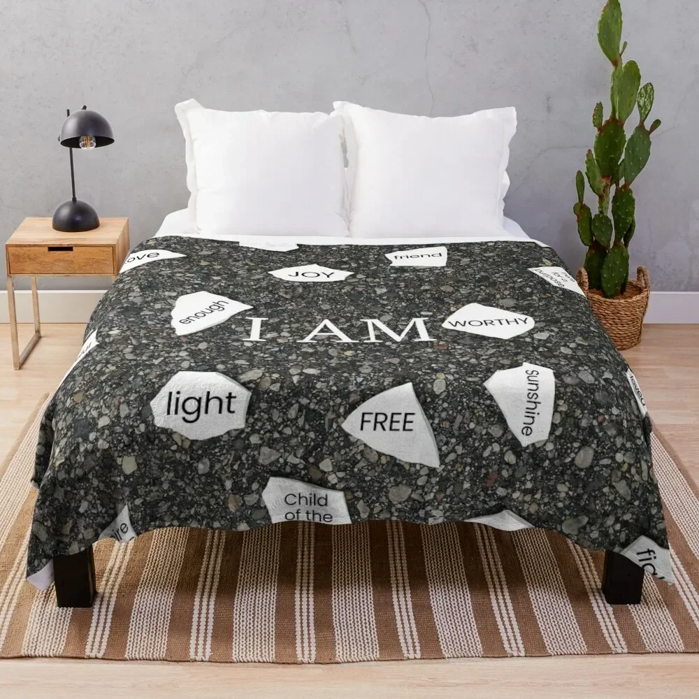 

Broken Plates I Am Throw Blanket Cute Luxury Designer Blankets