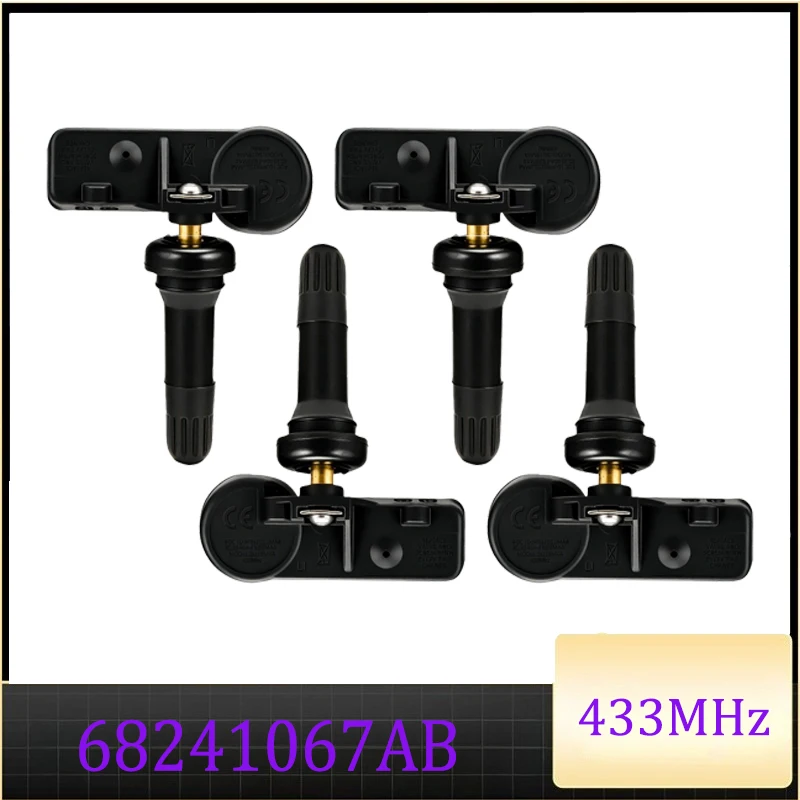 

68241067AB 68241067AA Tire Pressure Sensor for Chrysler 300 Ram 1500 2500 Dodge Charger Challenger Journey Durango 433MHz TPMS