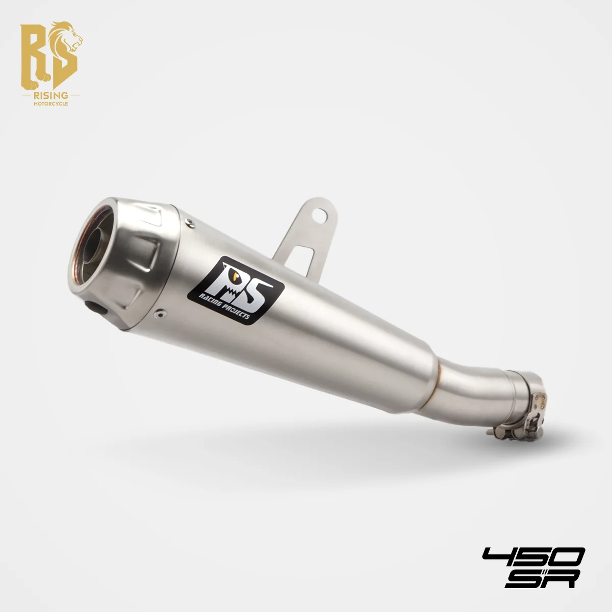 

RS Slip-On Exhaust For CFmoto 450SR 450SRS Motorcycle Muffler Stainless Steel Deep Sound High Performance OE Manifold Compatible