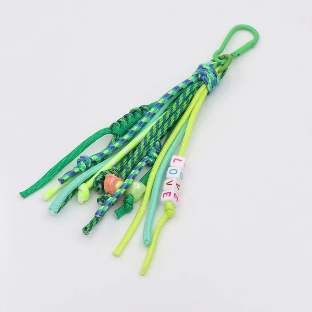 

New Colorful Bag Charms Bohemian Style Handmade Jewelr Keychain Braided Key Ring Backpack Decoration
