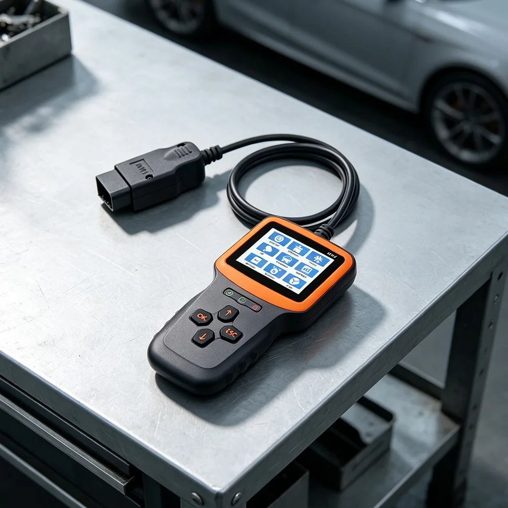 V317 Scanner for Fuel Vehicles with Full Protocol Coverage Real-Time Waveform Display and I/M Readiness Status Monitoring