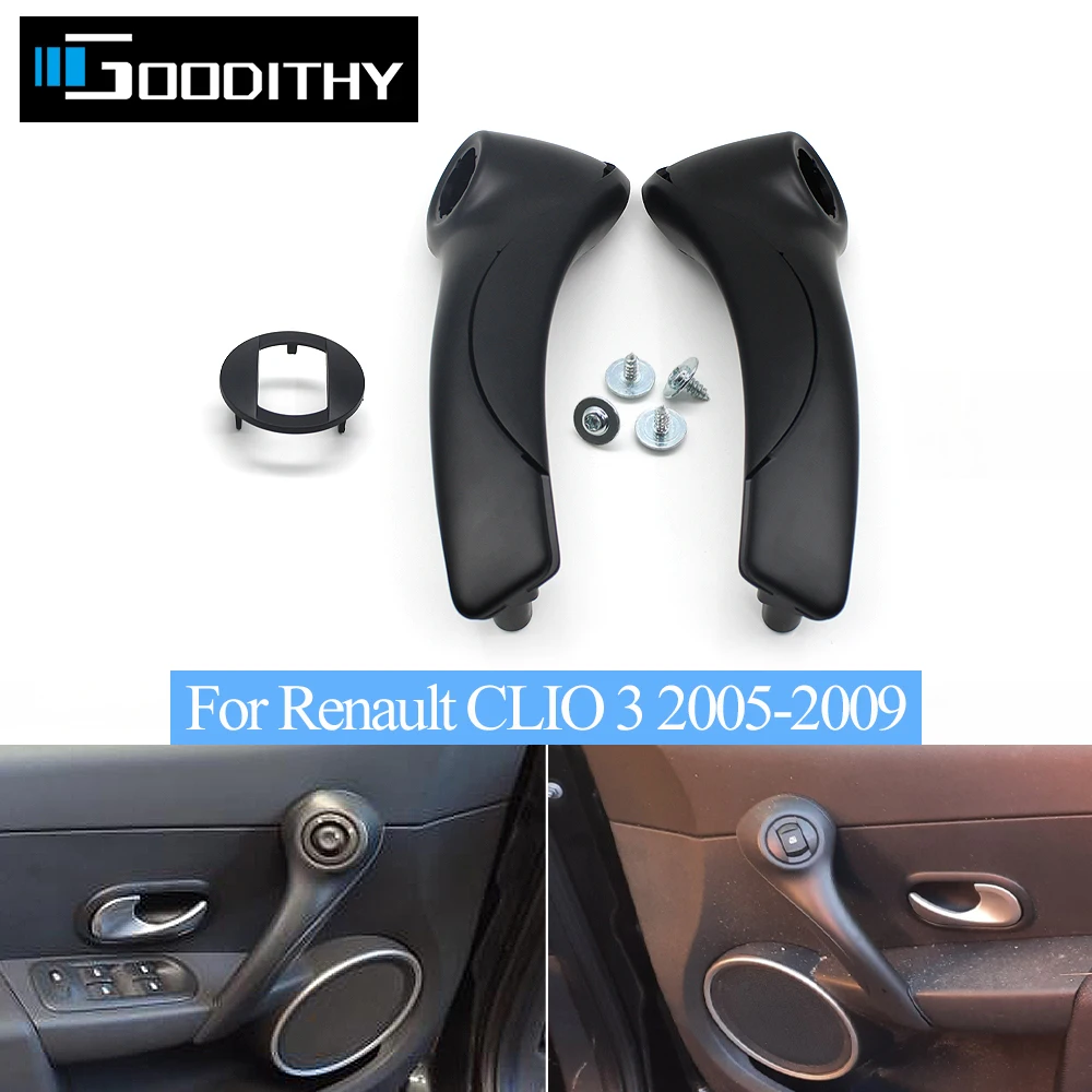LHD RHD Car Inner Door Front Left Right Pull Grab Handle Assembly For Renault CLIO 3 MK3 22005-2009 8200316977,8200316979