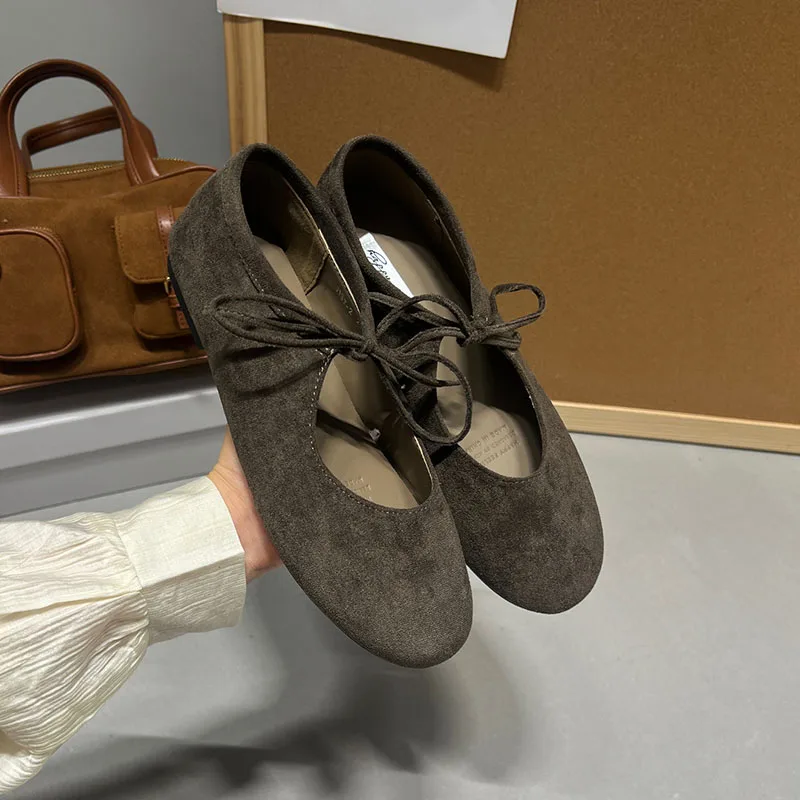 Modische Schmetterlingsknoten-Damenschuhe, flache Schuhe für Damen, lässige, weiche Schuhe mit runder Zehenpartie, Slip-On-Schuhe für Damen. – Detail 15