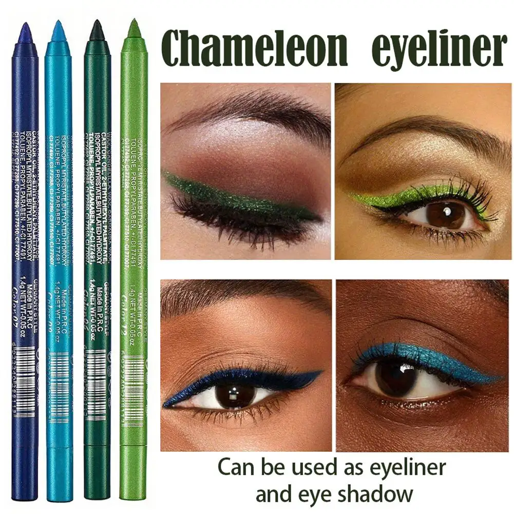 Żelowy eyeliner w pisaku z efektem perłowego brokatu, wielofunkcyjny, cień do powiek i eyeliner w jednym, długotrwały makijaż, gładki, perłowy.