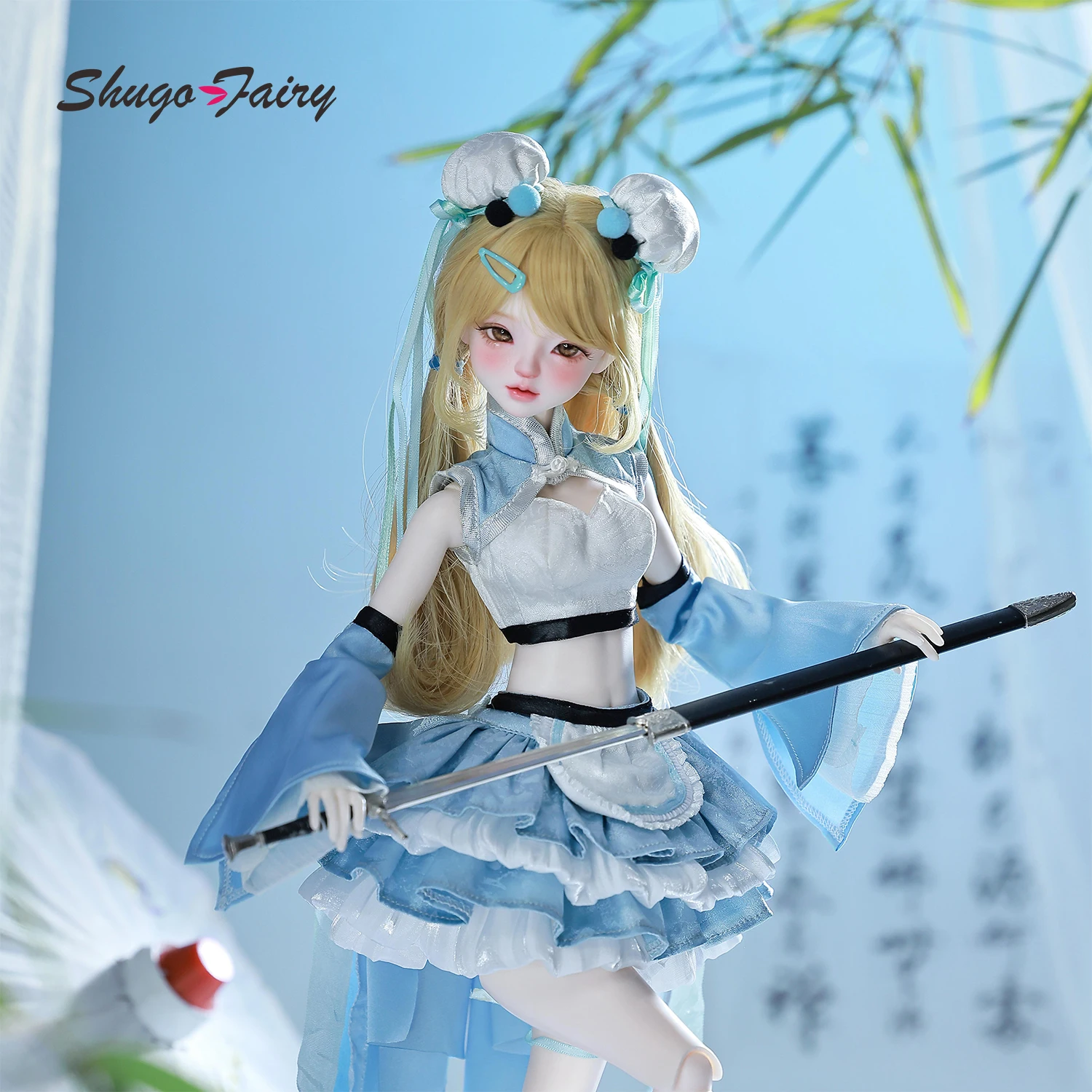 Liano E أنيمي Bjd دمية 1/4 مجموعة كاملة Guo Feng Y2K فتاة صينية جميلة Powerpuff أنثى Shugafairy الكرة صوتها الدمى #3