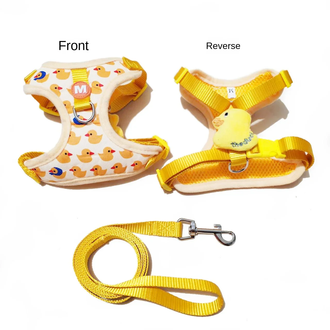 Cat Leash Cute Little Yellow Duck Anti-breakaway Vest Style Adjustable Pet Harness