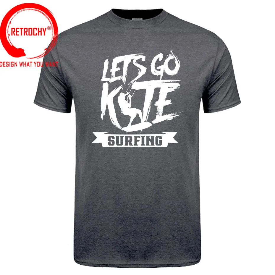 Let\'s Go Kitesurfing Kitesurfer Kitesurf T Shirt Funny Graphic Fly Kitesurfing Windsurfing Harajuku T-shirt Sea Surf Tops TShirt