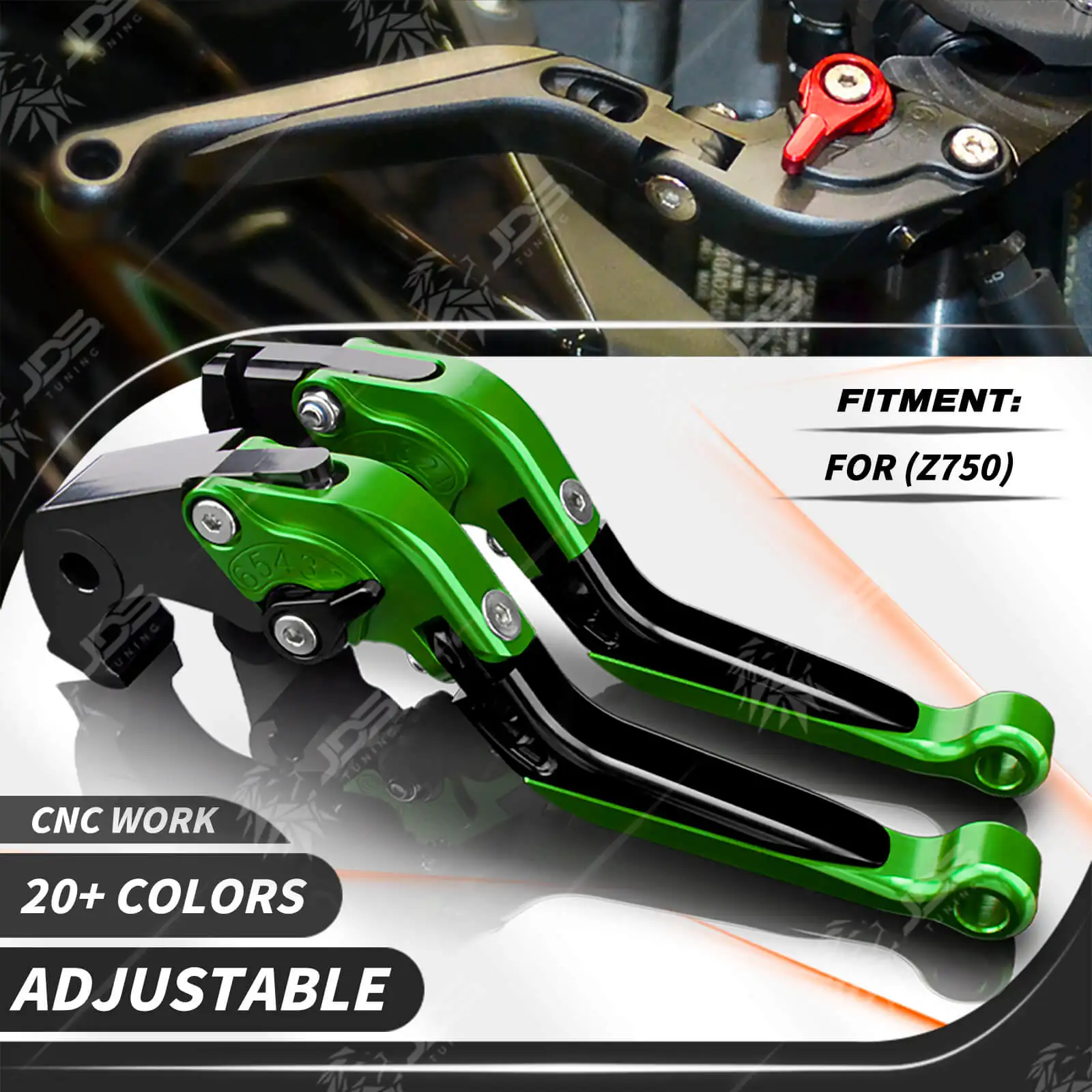 For Kawasaki Z750 ZR750L ZR750M ZR750-J1 Clutch Lever Brake Lever Set Adjustable Folding Handle Levers Motor Accessories Parts