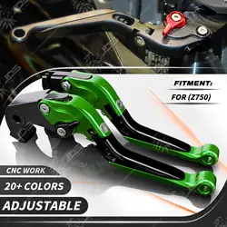 For Kawasaki Z750 ZR750L ZR750M ZR750-J1 Clutch Lever Brake Lever Set Adjustable Folding Handle Levers Motor Accessories Parts