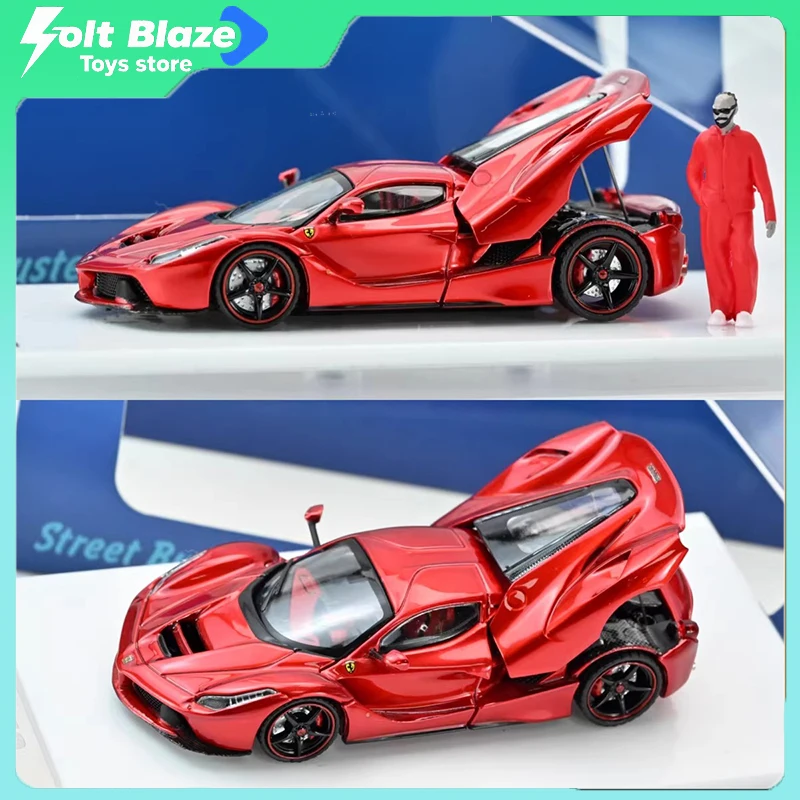 

Коллекционная модель автомобиля Street Buster 1/64 LaFerrari F150 Hamilton Horse Livery, лимитированная серия, литая под давлением, имитация, подарок