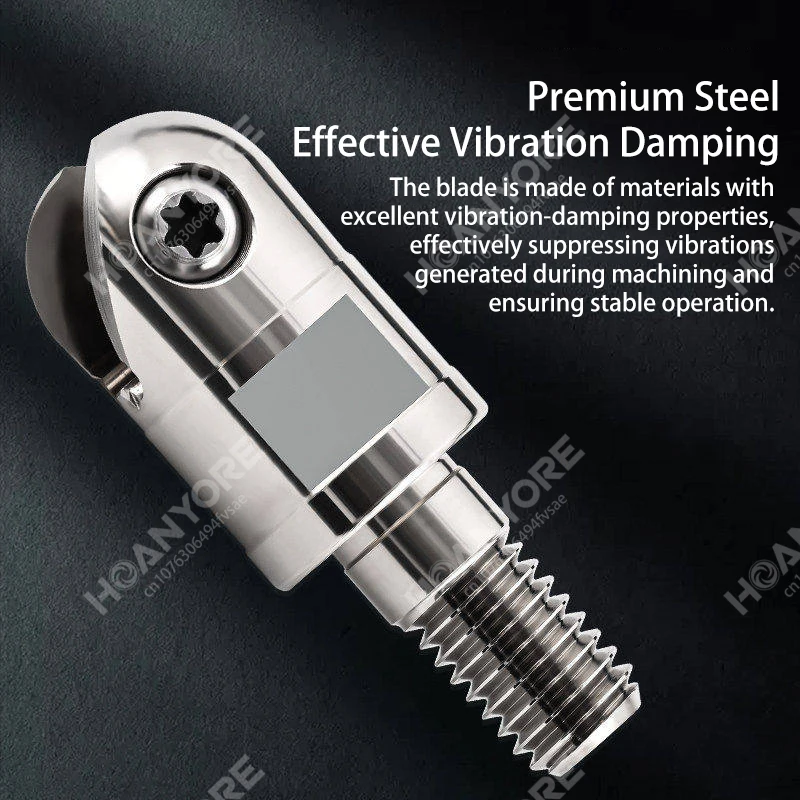 PPH Seismic-Resistant Locking Threaded Head, BNM-Style Semicircular Precision-Milled Ball Cutter, BNM-160 Carbide Cutter Shank