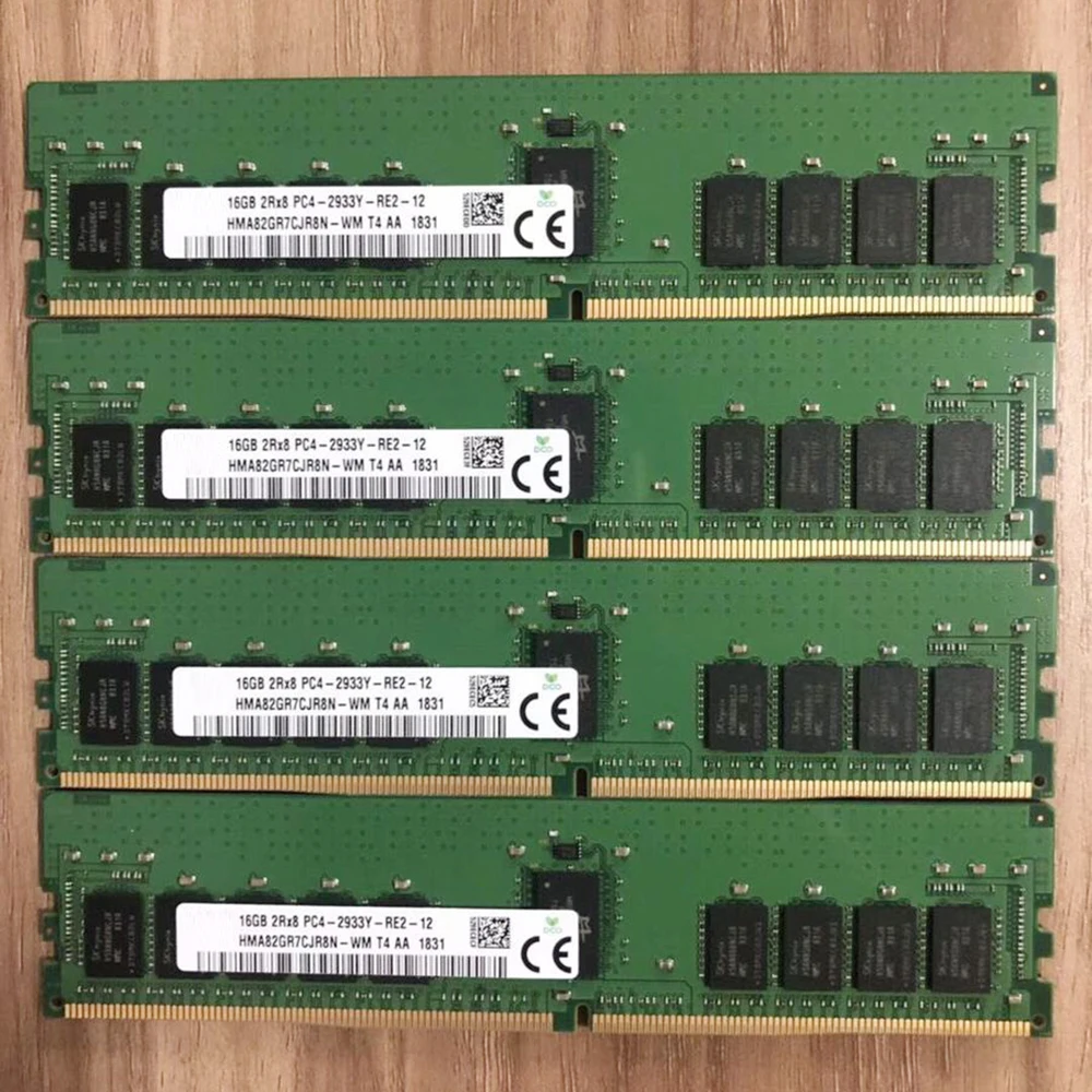 For SK Hynix RAM 16G 16GB 2RX8 DDR4 PC4-2933Y-RE2 HMA82GR7CJR8N-WM T4 Server Memory High Quality Fast Ship