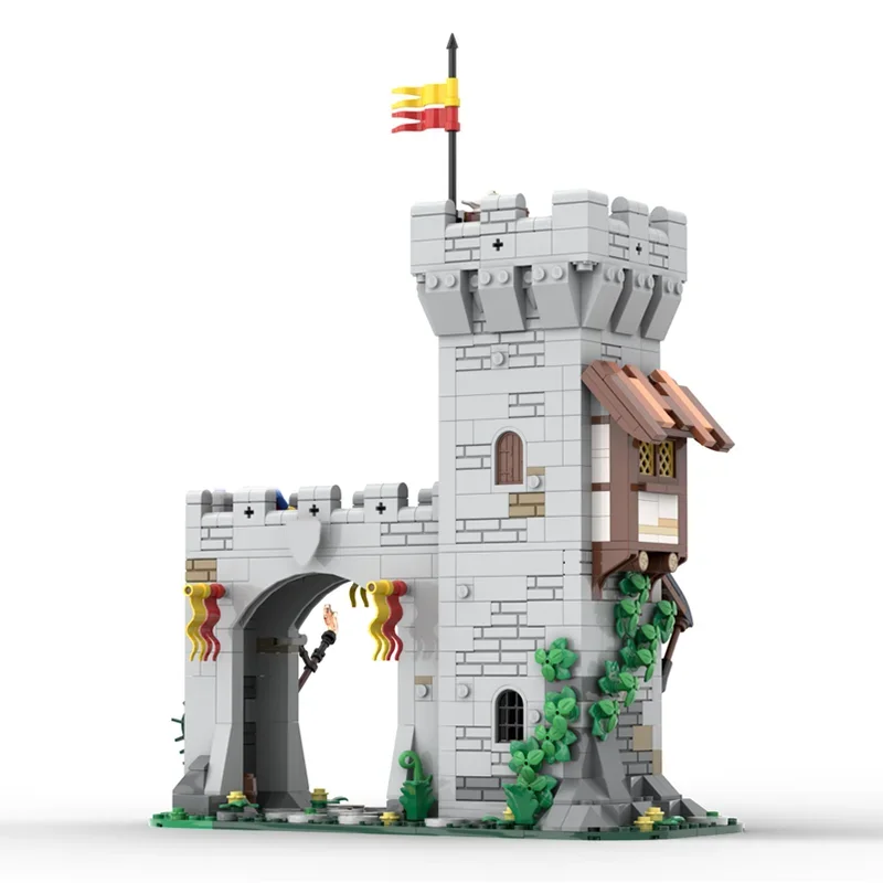 755PCS MOC Lion Knight's Modular Town Gate Castle Toy Building Blocks Educational Construction Kids Holiday Birthday Present