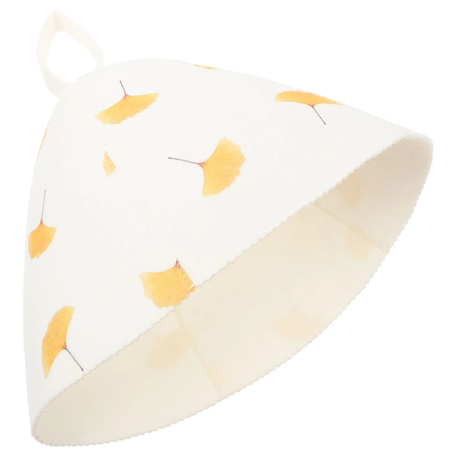 

Felt Sauna Hat with Unique Print Design Soft Wool Material Absorbent Comfortable for Sauna Bath Travel Outdoor Activities Unisex