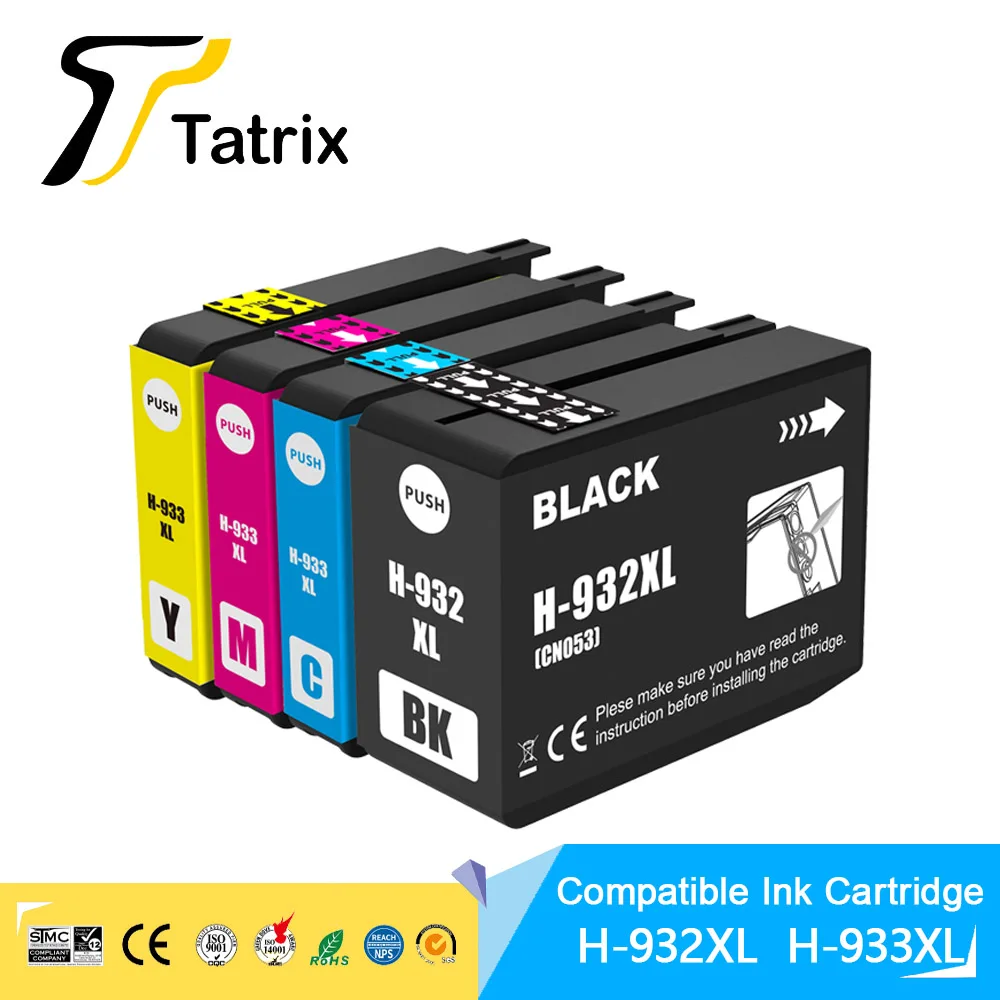 

Сменный картридж Tatrix hp 932XL 933xl для HP932 933XL для принтера HP OfficeJet 6100, 6600, 6700, 7110, 7510, 7600