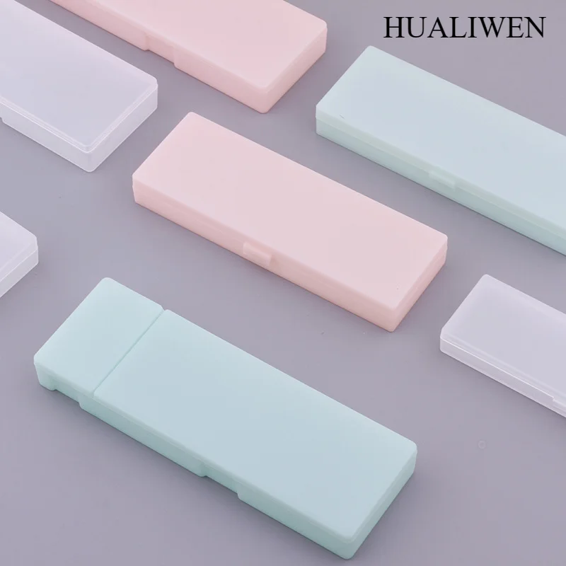 Transparent Plastic Pencil Box For Students Without Printing And Low Carbon Environmental Protection Pencil Case Stationery