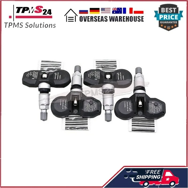 

4PCS TPMS SENSOR For BMW 1-Series [E80] 5-Series [F10] GT [F07] Tire Pressure Sensors 36106790054 36106856227 36106874829433MHz