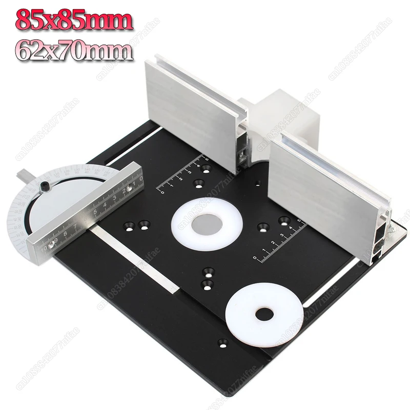 

Aluminum Router Table Insert Plate Woodworking Benches Table Saw Milling Flip Plate Multifunctional Trimmer Engraving Machine