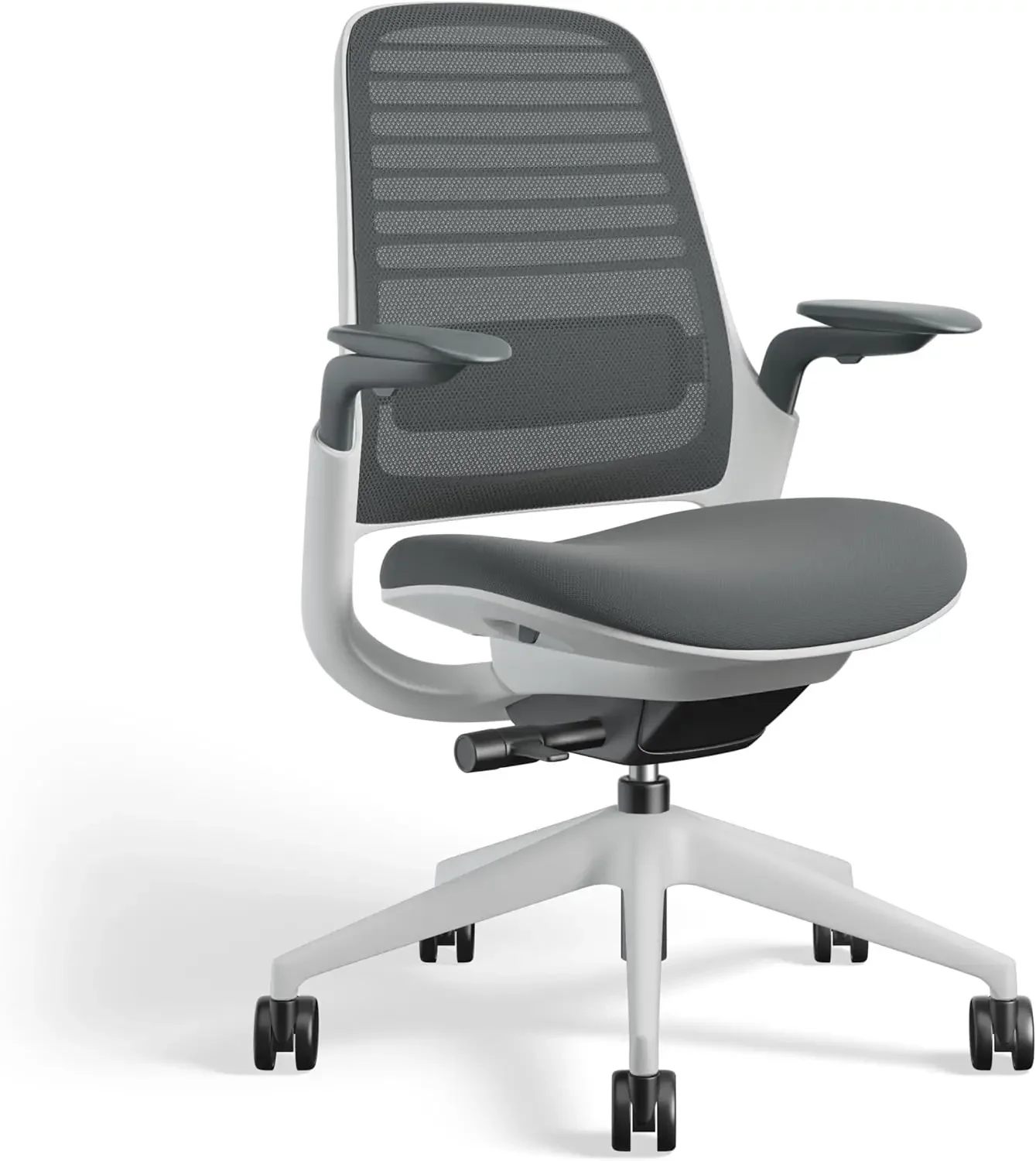 

Steelcase Series 1 Office Chair-Ergonomic Work Chair with Wheels for Hard Flooring - Helps Support Productivity-Weight-Activated