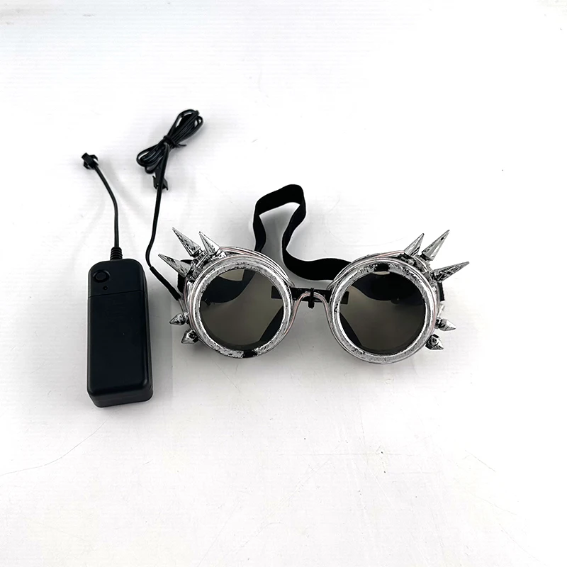 LED-Sonnenbrille, Maskerade, Konzertclub, Rave-Zubehör, leuchtende Sonnenschutzbrille, Cyberpunk-Männerbrille, Damen-LED-Rosa-Brille – Detail 20