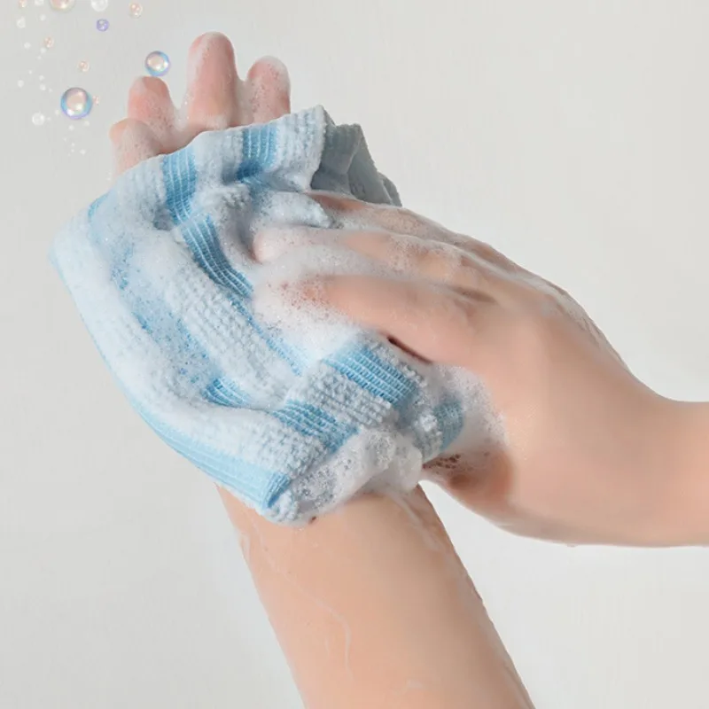 1/2 قطعة من منشفة حمام مقشرة - إسفنجة تنظيف وتدليك مزدوجة الجوانب، أداة استحمام/حمام للرجال والنساء، ملحقات للعناية اليومية