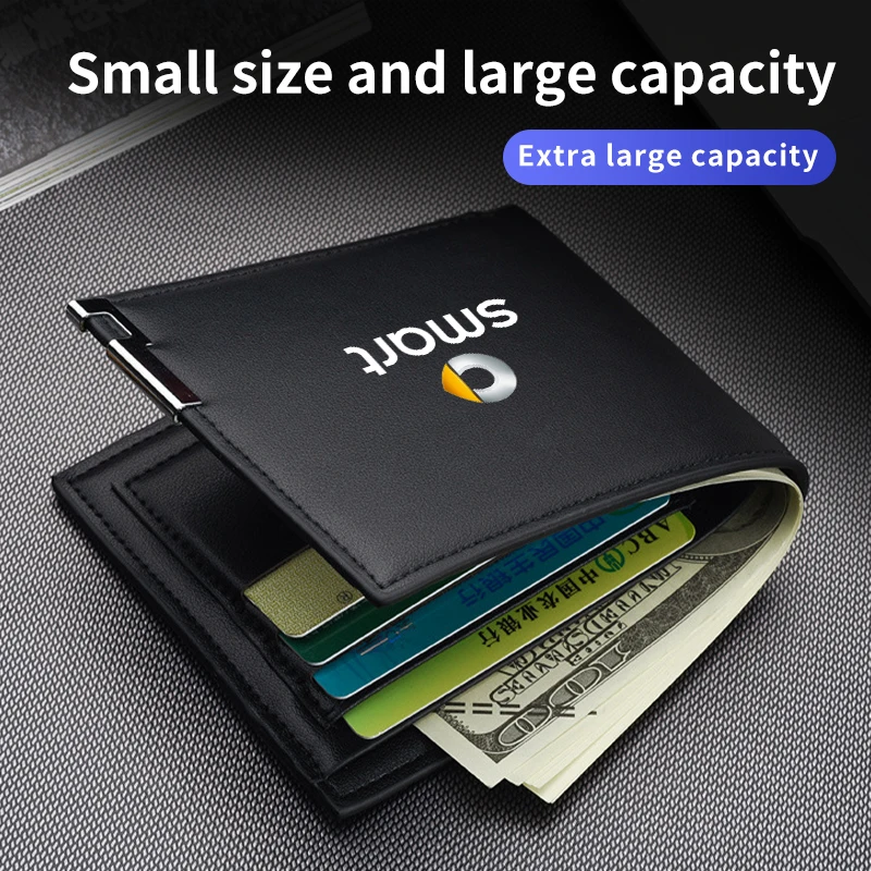 Car Driving Documents Purse ID Card Holder Wallet Case Card Holder For Smart Fortwo 451 450 453 EQ Forfour Coupe Cabrio