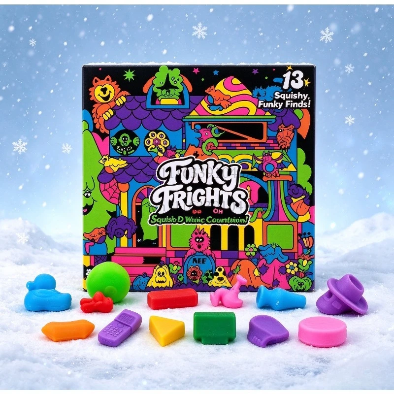 NeeDoh Fidget Toy Advent Calendar 24 Days Mystery Surprise Blind Box Stress Relief Squishy Toy Xmas Holiday Present view 4