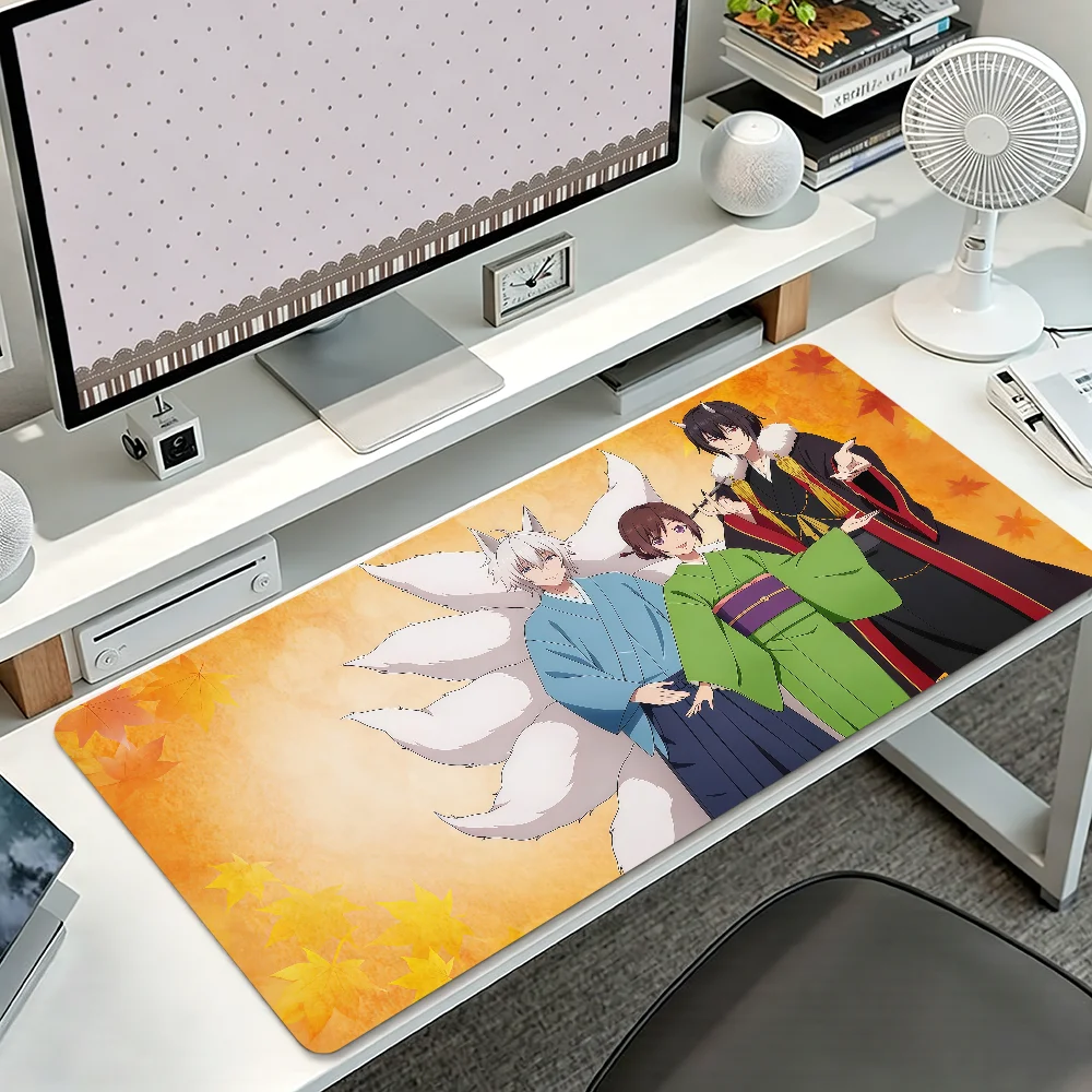 Anime Kakuriyo Bed Breakfast For Spirits Mouse Pad Large Non-slip Lockedge Desktop Computer Desk Mat Keyboard Office Student