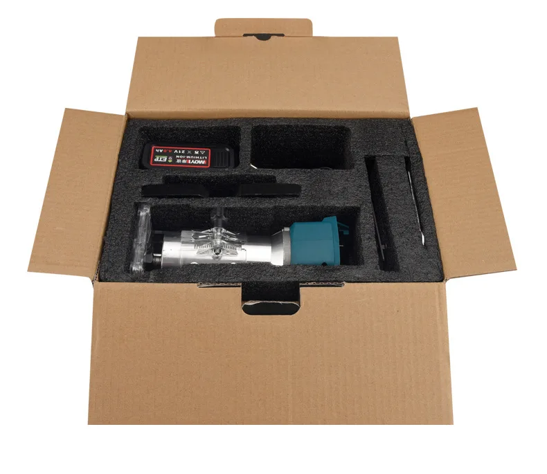 Li-battery Cordless Compact Wood Palm Router Tool Hand Edge Trimmer view 6