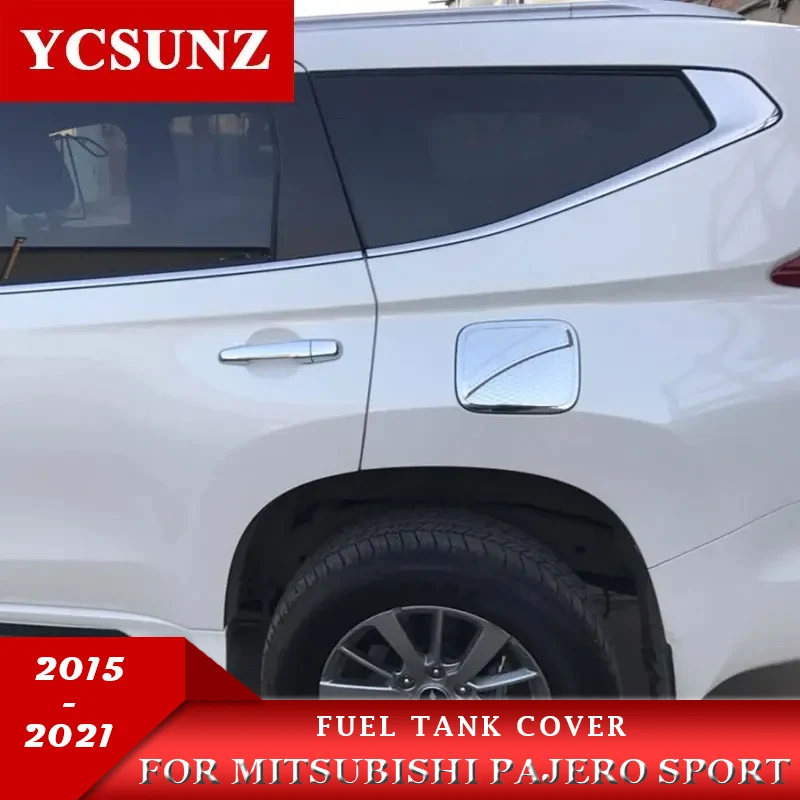 Fuel Tank Cover Protector For Mitsubishi Pajero Sport 2015 2016 2017 2018 2019 2020 2021 2022 Suv Car Accessories