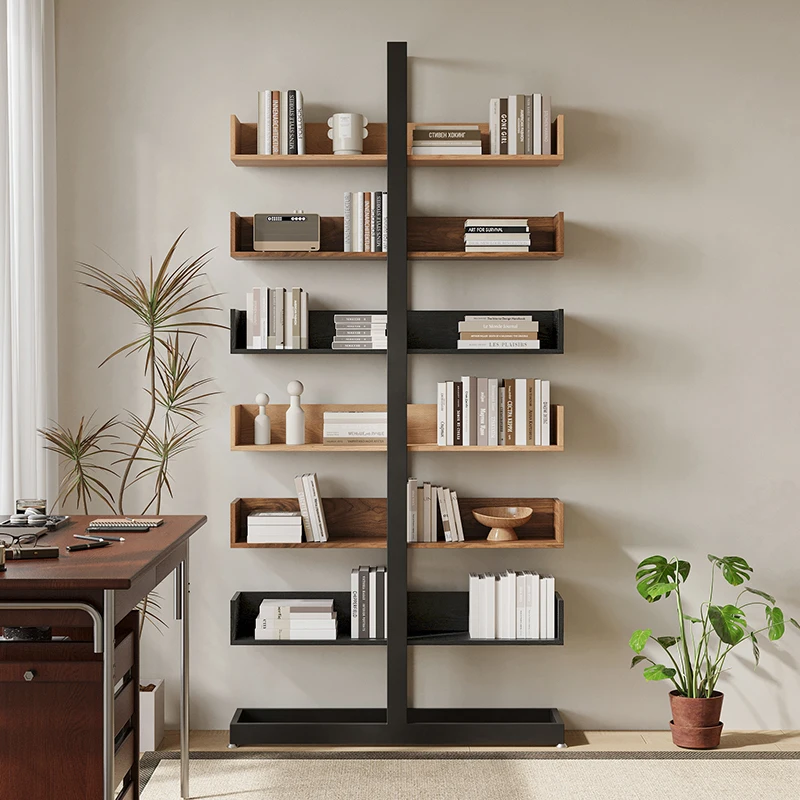 Bookshelf Floor corner Book display shelf Multifunctional figure cabinet Children's picture book shelf Study room