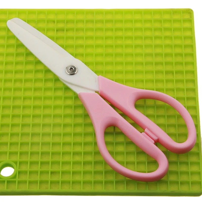 8 inch Zirconia Ceramics Portable Babies Hand Tools PP Handle Children\'s Complementary Scissors Kitchen