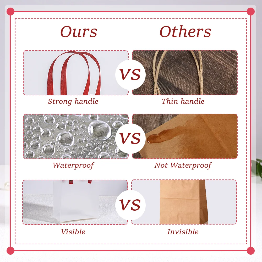 10pcs Clear PVC Gift Bags with Pink Ribbon Plastic Tote Bag Gift Wrap Bag for Wrapping Holiday Gifts Shopping Birthday Supplies