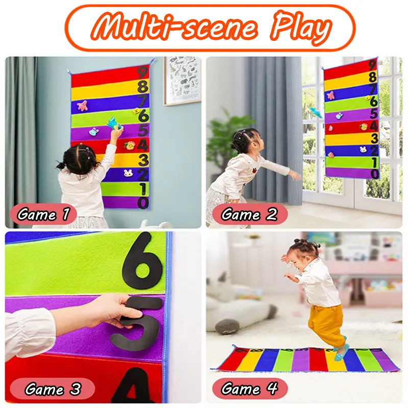 Integração Sensorial High Carpet Touch para Crianças, Bounce Trainer, Promove o Crescimento, Brinquedos Esportivos Divertidos, Escala de Altura, Brinquedos Indoor e Outdoor