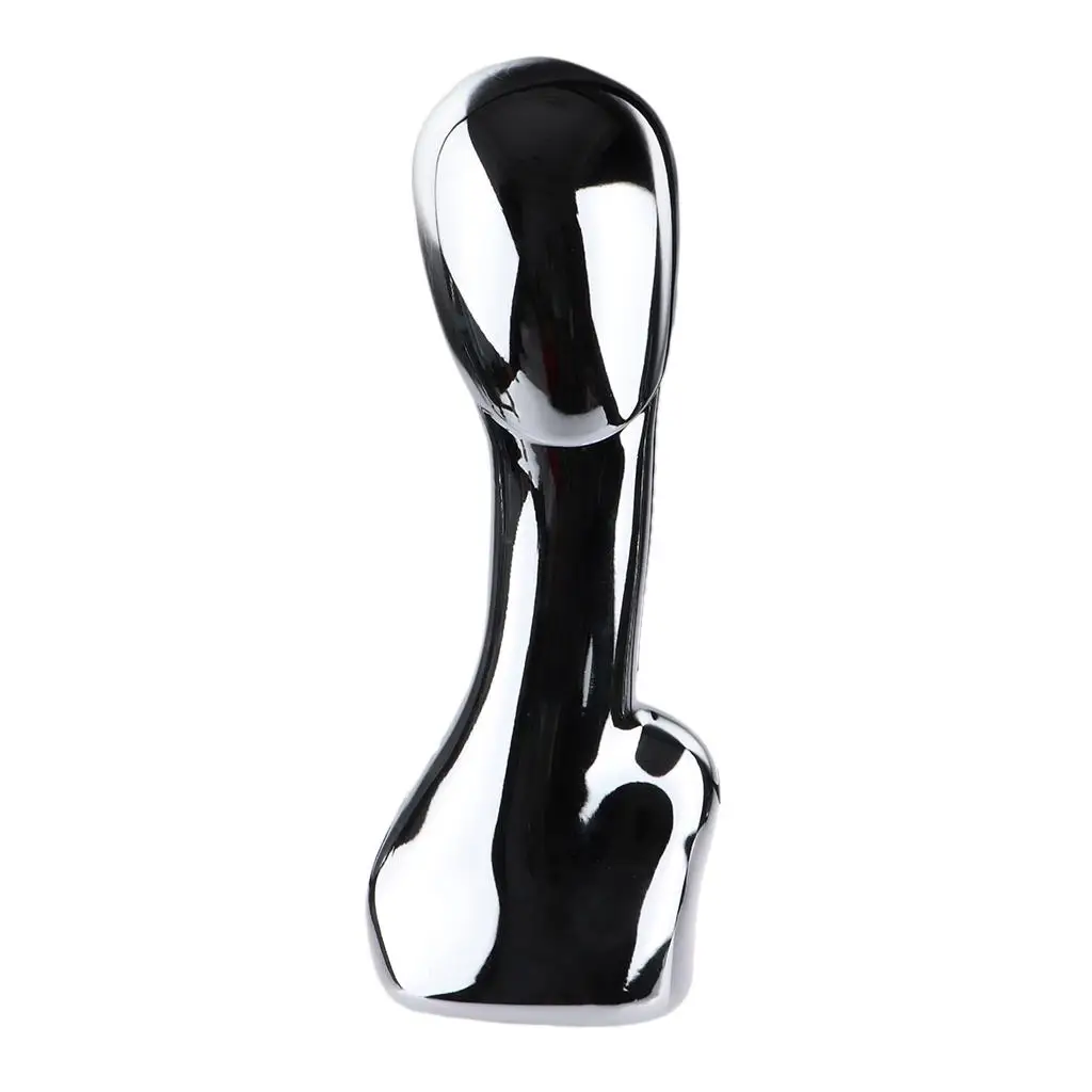 

Electroplated Polished Manikin Head Bust Hair Wigs Hat Jewelry Headphone Display Stand Model