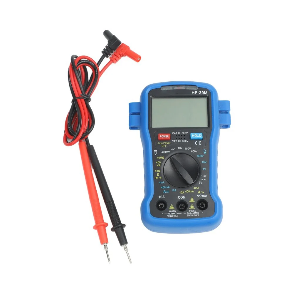 Accurate Voltage Meter For Electricians Handheld Meter Digital Multimeter 4000 Counts Display ABS Material Continuity Buzzer